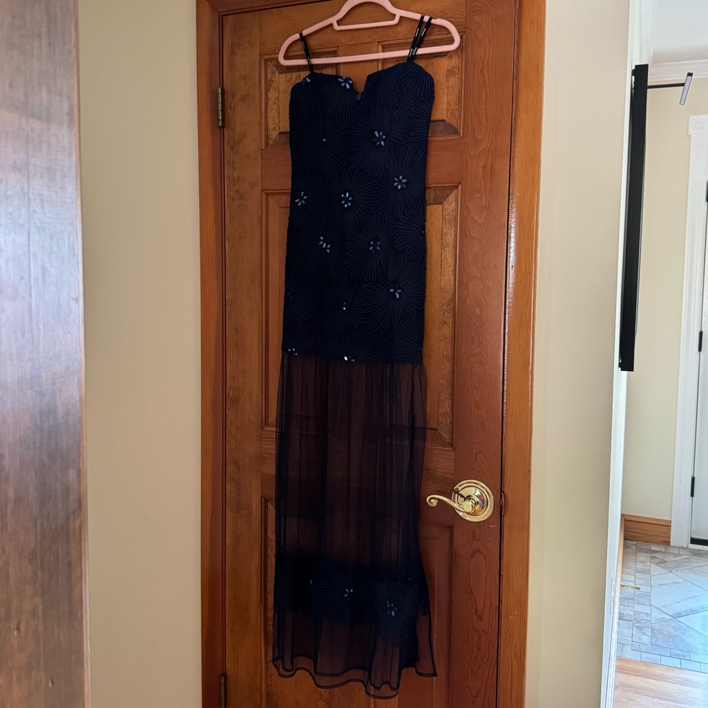Soieblu Navy Blue Prom Dress